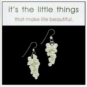 .925 Sterling Silver Bell Cluster Earrings ❣️ 60%Off ❣️